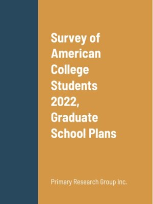 cover image of Survey of American College Students 2022: Graduate School Plans
